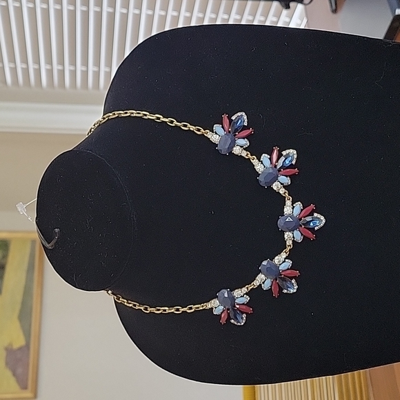 J Crew Multicolor  Flowet Statement Necklace - Picture 6 of 6